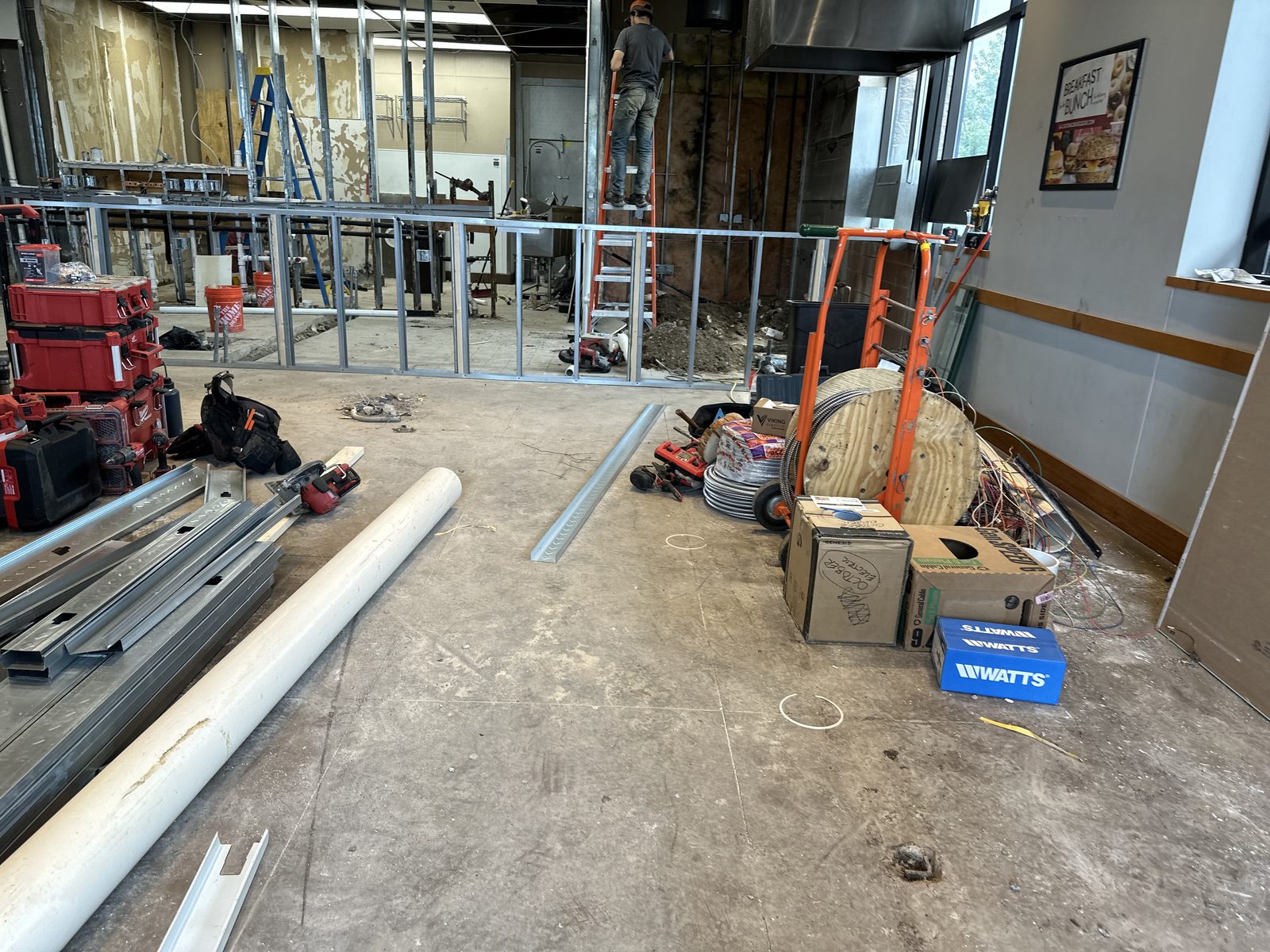 Bruegger's — Metal Stud Framing