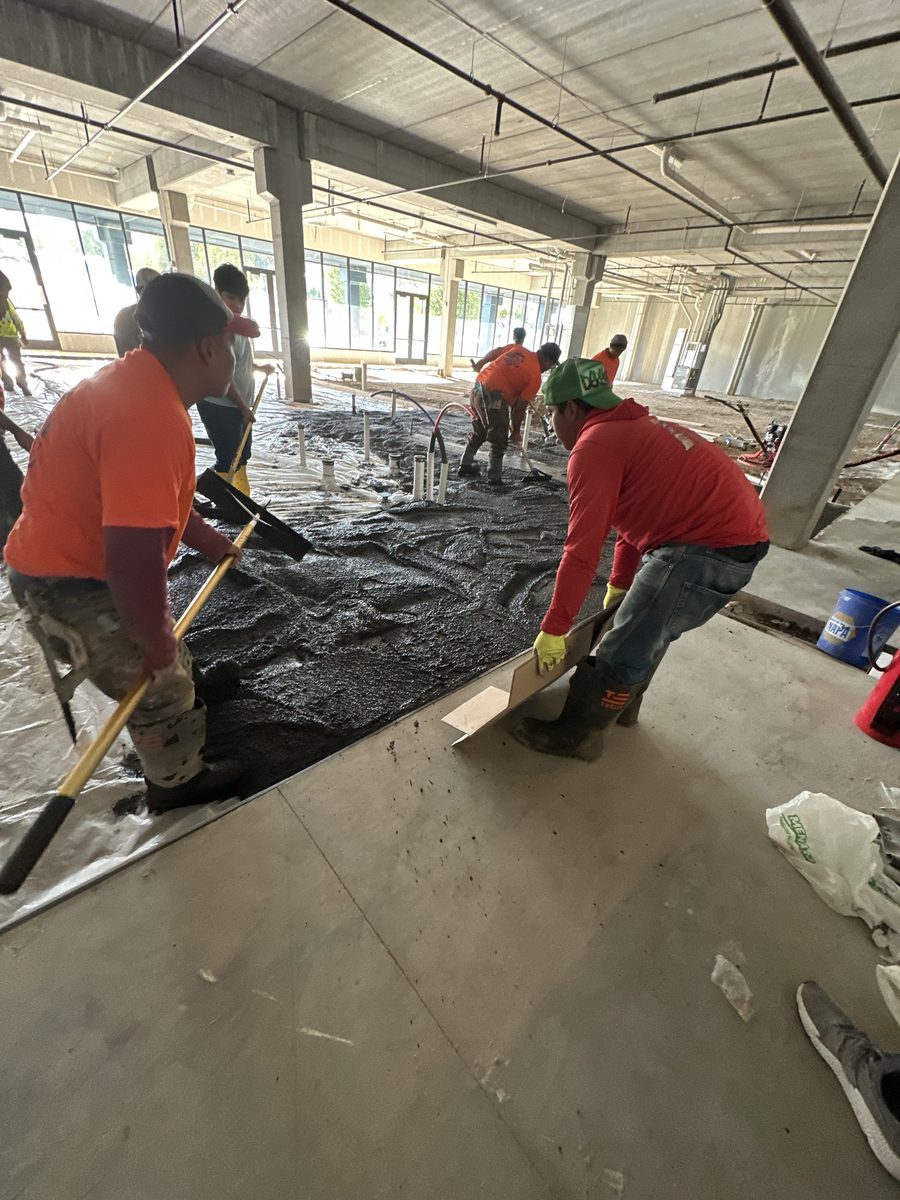 Salon Buildout — Concrete Pour