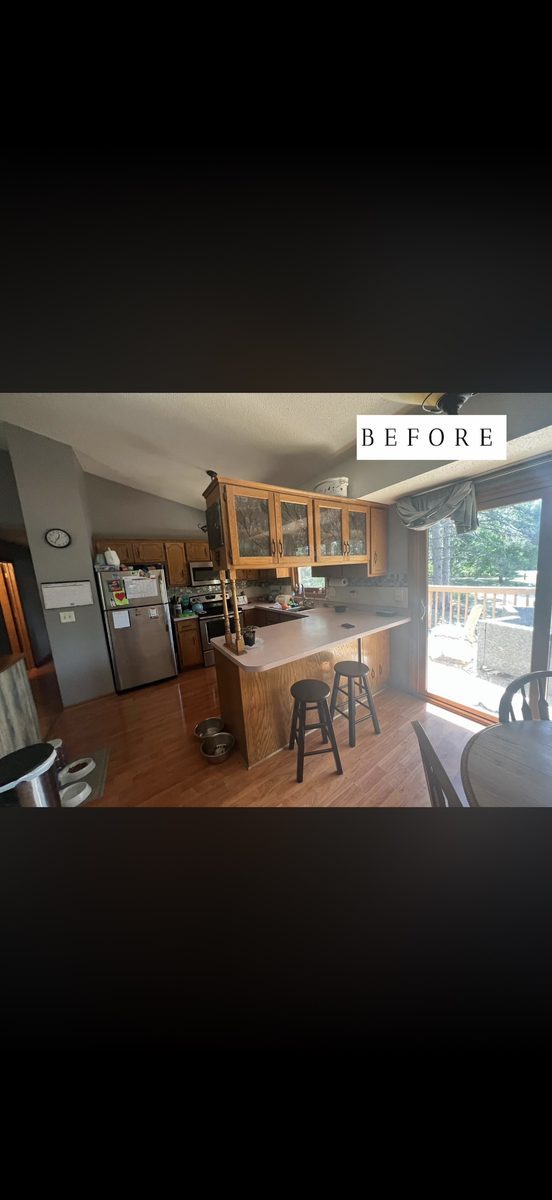 Before — Oak Cabinets