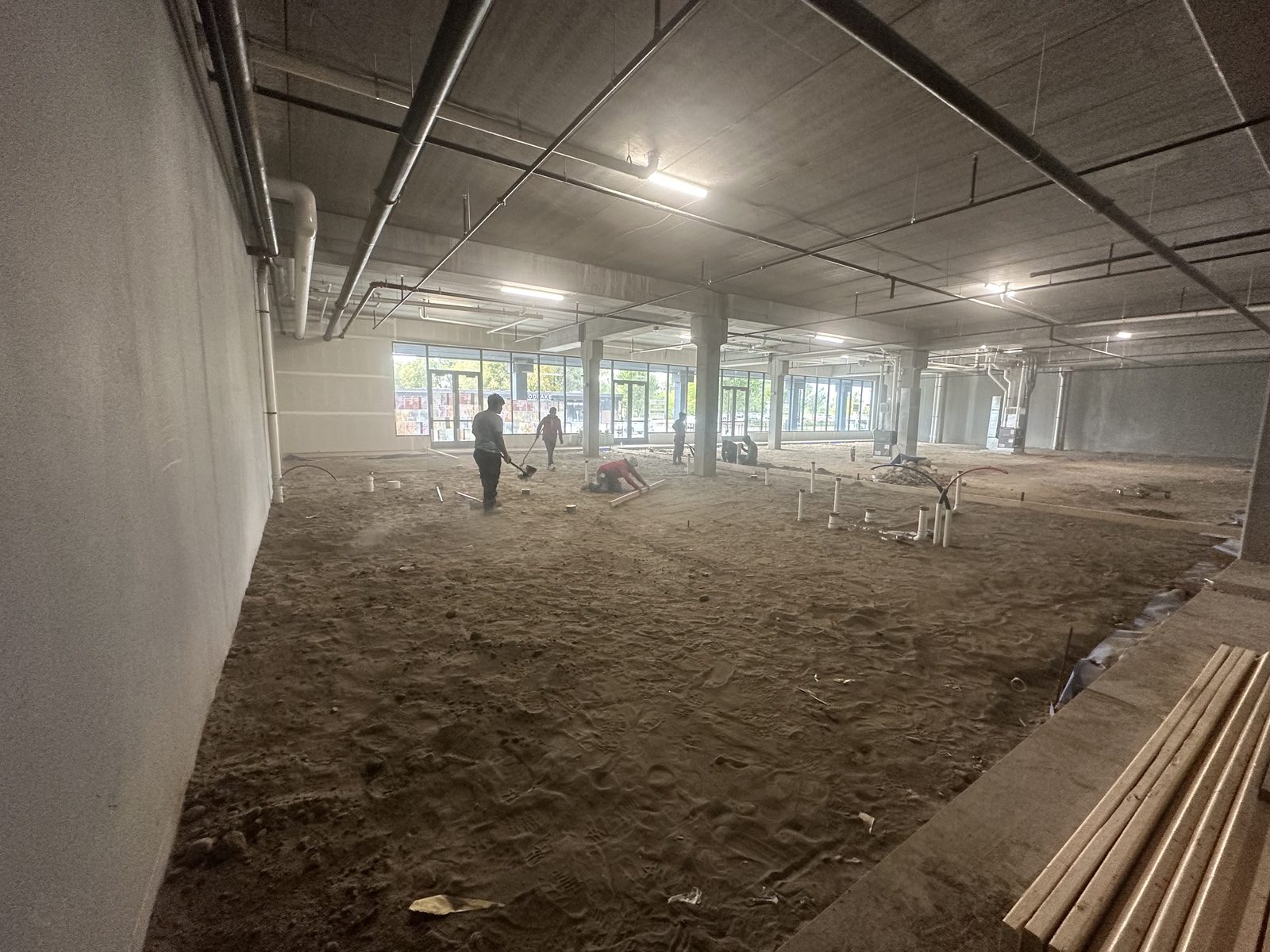 Salon Buildout — Floor Prep