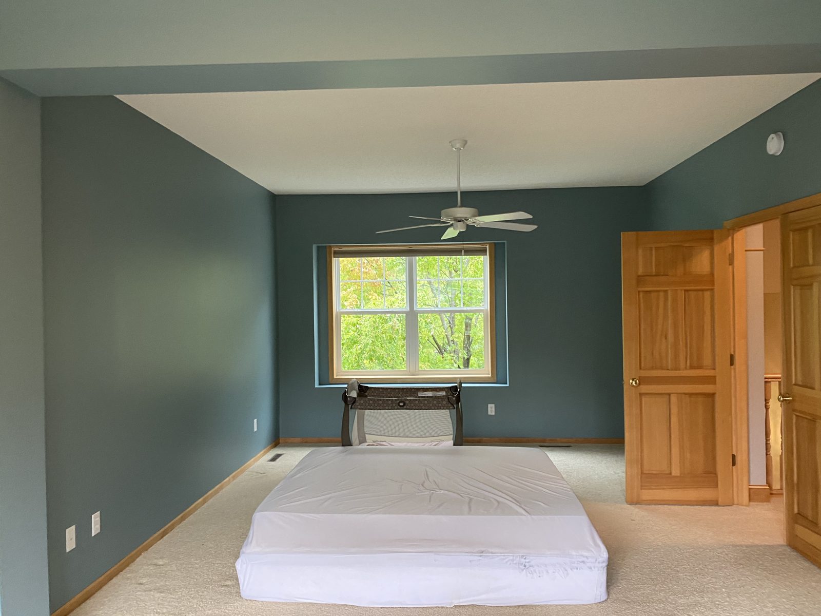 Interior — Teal Blue Bedroom