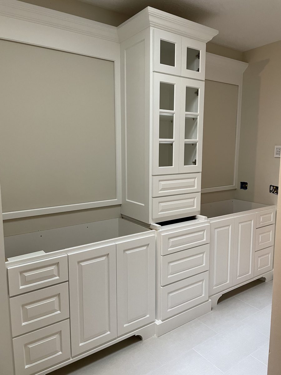 White Cabinets — Detail